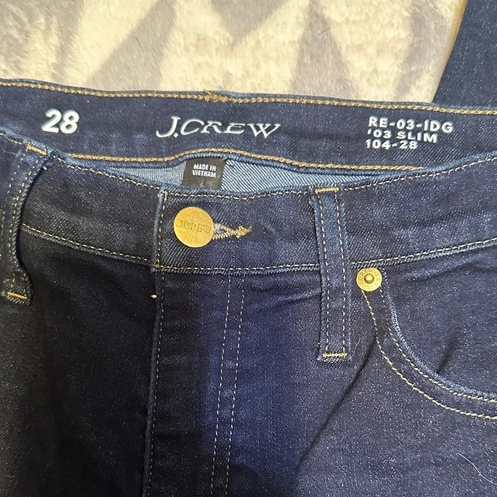 652. J. Crew Women's Slim Navy Skinny Jeans size 28
